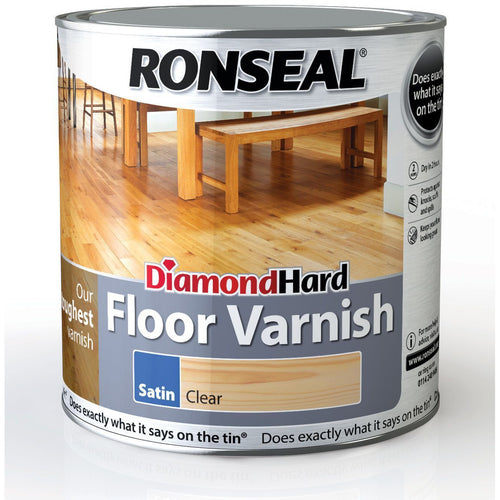 Ronseal - Diamond Hard Floor Varnish Satin - Light Oak