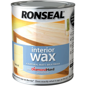Ronseal - Interior Wood Wax 0.75l Natural