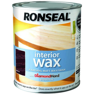 Ronseal - Interior Wood Wax 0.75l Walnut