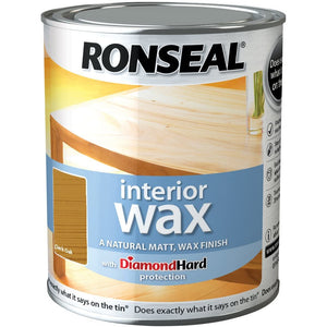 Ronseal - Interior Wood Wax 0.75l Dark Oak