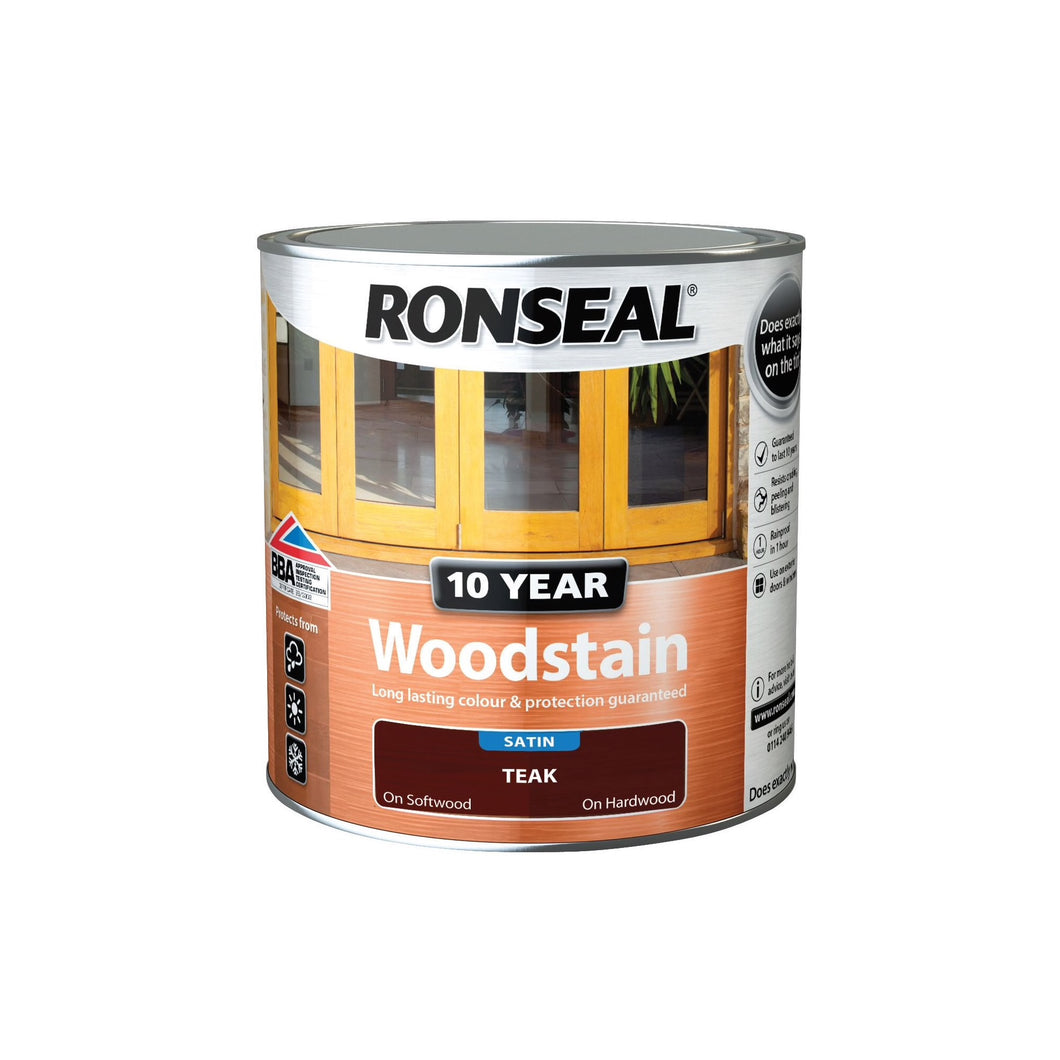 Ronseal - 10 Year Woodstain - 750ml Teak