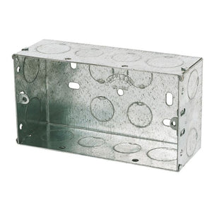 Appleby Galvanised Metal Double Back Boxes - Trade Angel