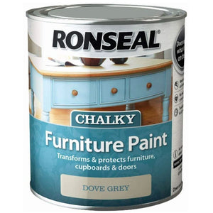 Ronseal - Chalky Furniture Paint Dove Grey - 0.75L