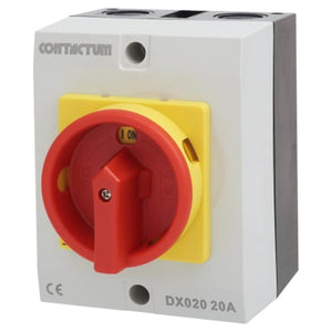 Contactum rotary isolators - lockable - 20A rotary isolator 32A rotary isolator 64A rotary isolator
