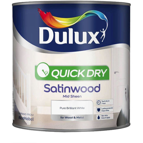 Dulux Retail Quick Dry Satinwood - Pure Brilliant White