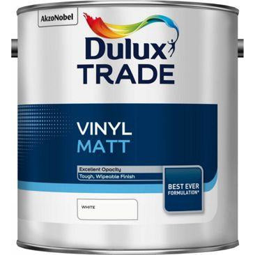 Dulux Trade Vinyl Matt - White 2.5 & 5l