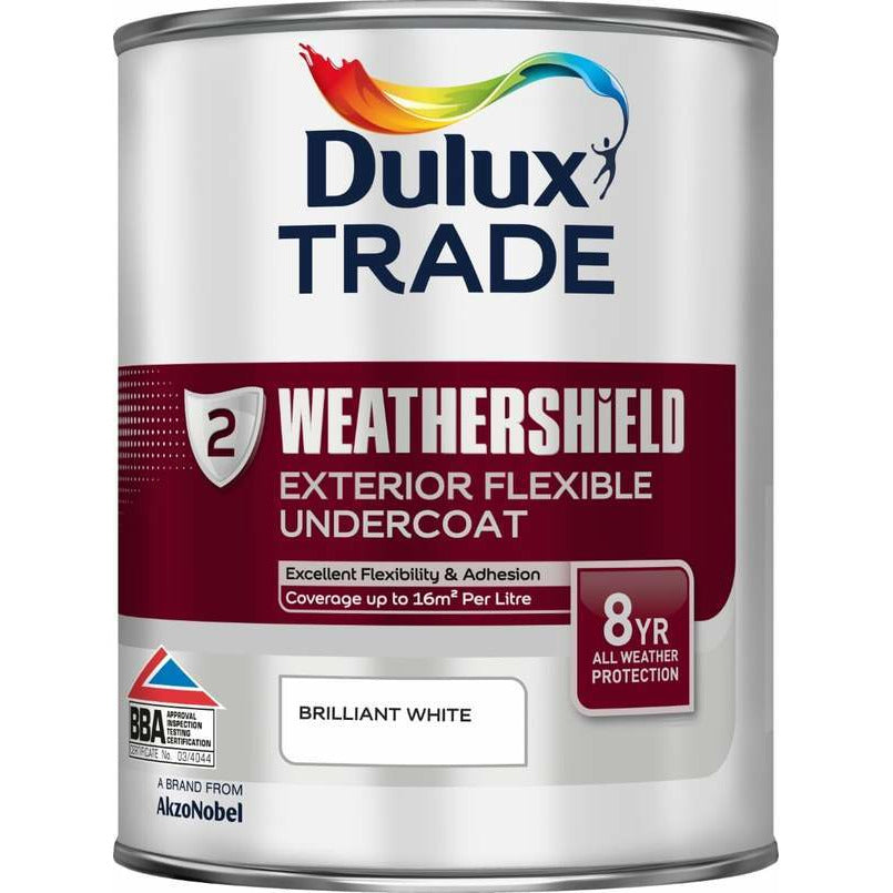 Dulux Trade Weathershield Exterior Flexible Undercoat Brilliant White