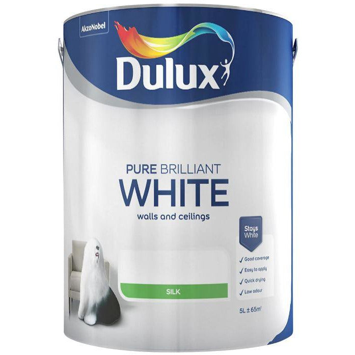 Dulux Retail for Wall and Ceilings - Pure Brilliant White Silk 5l