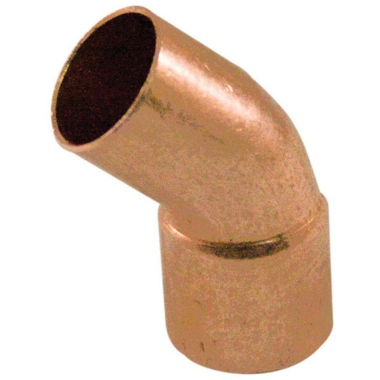 Copper Obtuse Street Elbow - 45 Deg - Trade Angel