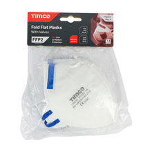Load image into Gallery viewer, FFP2 Fold Flat Masks with Valve - 3 Pack