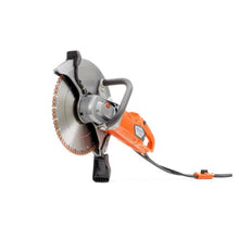 Load image into Gallery viewer, Husqvarna K4000 the ultimate electric wet cut saw  with the matching blades it is  the best electric wet cut saw on the market