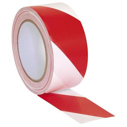 Adhesive Hazard Tape Red and White - Trade Angel - warning tape red and white, red and white hazard tape, red white warning tape