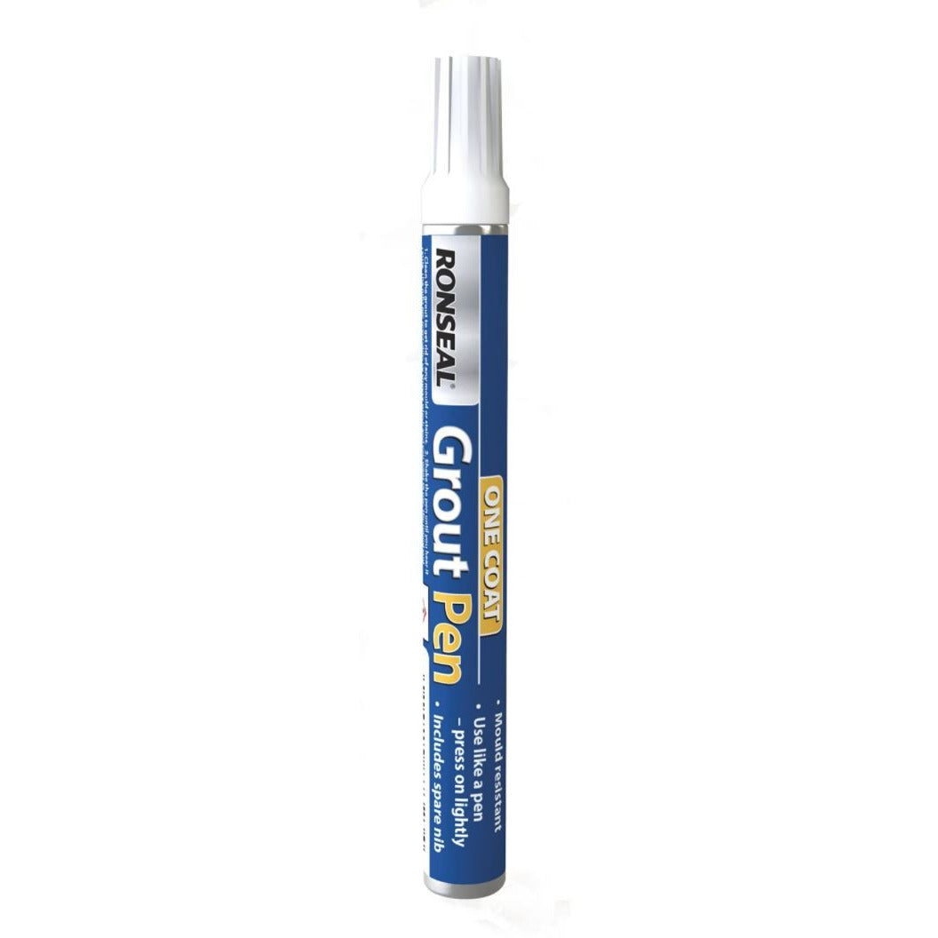Ronseal - One Coat Grout Pen White - 15ml