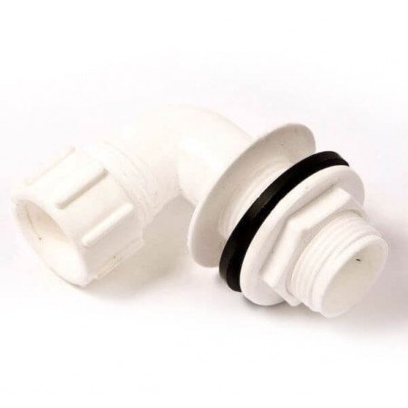 PolyPlymb Overflow Bent Tank Connector - 21.5mm - Trade Angel