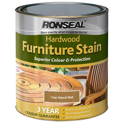 Ronseal - Hardwood Furniture Satin - Clear Natural Matt