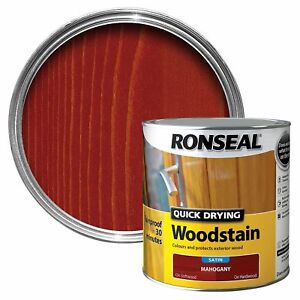 Ronseal - Quick Dry Woodstain - Satin Mahogany - 2.5l