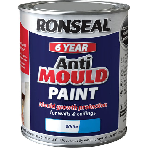 Ronseal - Anti Mould Paint Silk White 2.5L