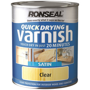 Ronseal - Quick Dry Varnish Satin 0.75l