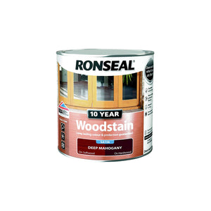 Ronseal - 10 Year Woodstain - 2.5l Deep Mahogany