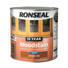 Load image into Gallery viewer, Ronseal - 10 Year Woodstain - 750ml Natural Oak