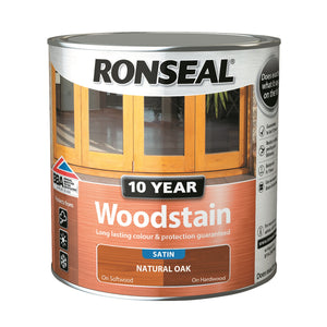 Ronseal - 10 Year Woodstain - 2.5l Natural Oak