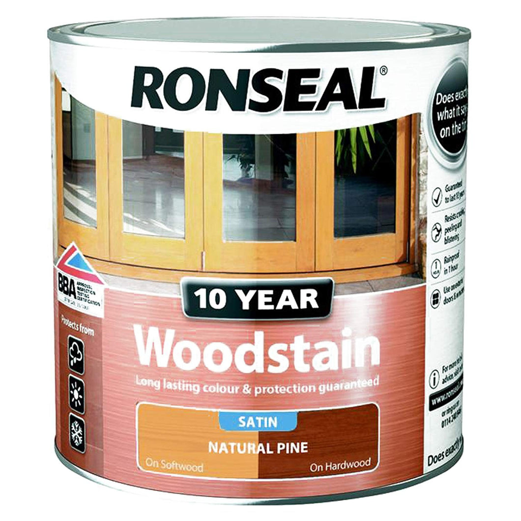 Ronseal - 10 Year Woodstain - 2.5l Natural Pine