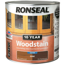 Load image into Gallery viewer, Ronseal - 10 Year Woodstain - 2.5l Oak