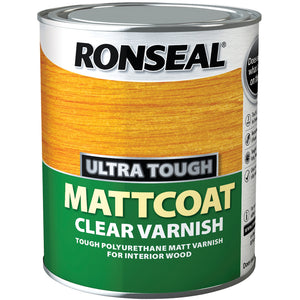 Ronseal - Ultra Tough - Mattcoat - Clear Polyurethane Varnish 2.5l
