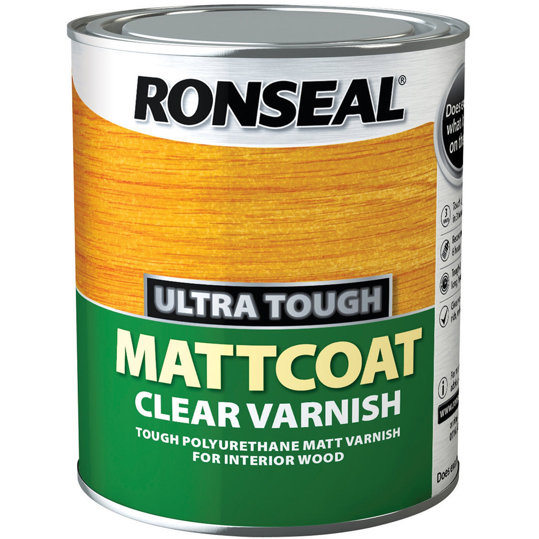 Ronseal - Ultra Tough - Mattcoat - Clear Polyurethane Varnish 5l