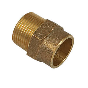 Brass Solder Ring 15mm x 1/2" Male Iron Connector