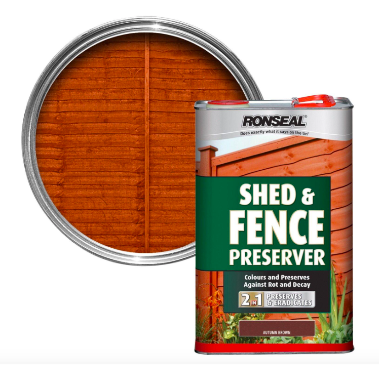 Ronseal - Shed & Fence Preserver Green 5l