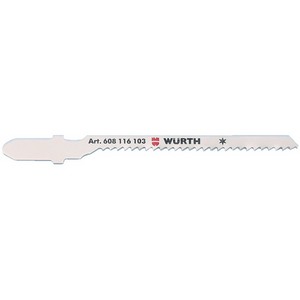 Jigsaw blades - wood/PVC/Plexiglass curved clean cut - 57mm length, 2mm tooth separation - 1.0mm blade thickness -  pack of 5 - Trade Angel