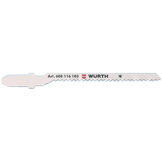 Jigsaw blades - wood/PVC/Plexiglass curved clean cut - 57mm length, 2mm tooth separation - 1.0mm blade thickness -  pack of 5 - Trade Angel