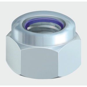 BZP Nylon Locking Nuts (DIN982) - Trade Angel - Steel Nylon Locking Nuts or Nyloc  Nuts Steel Bright Zinc Plated