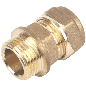 Brass Male Iron To Compression Adaptors - Straight - Trade Angel