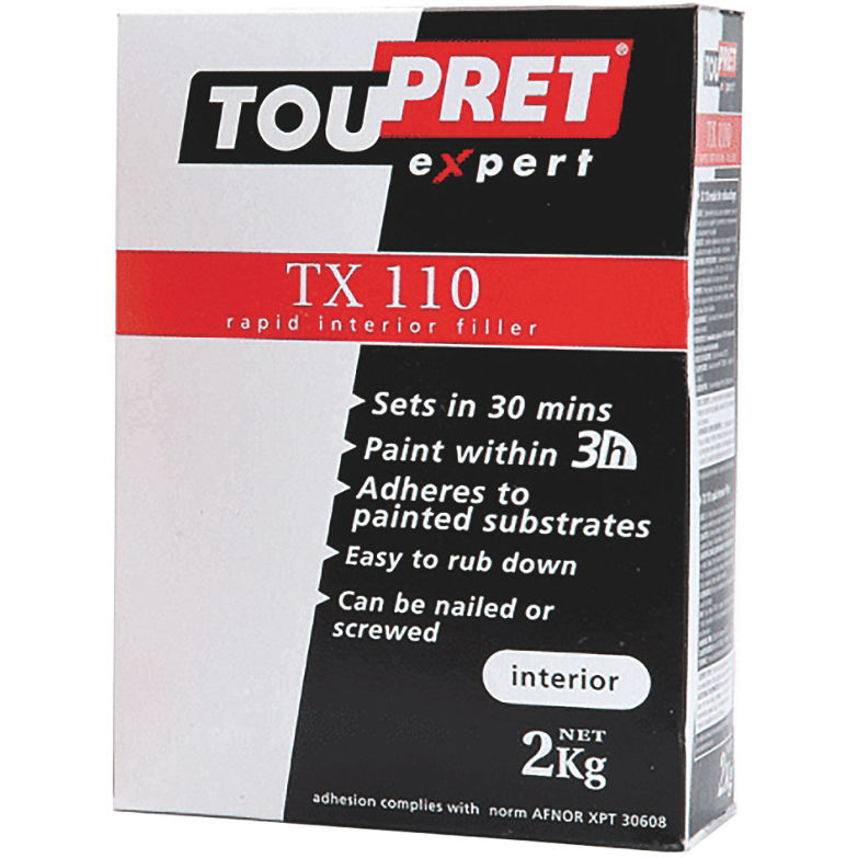 Toupret TX110 Rapid Drying Interior Filler - 2, 5 & 10 kg bags - Trade Angel
