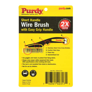 Purdy Wire Brush Short Handle 11"