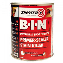Load image into Gallery viewer, Zinsser B-I-N - Interior &amp; Spot Exterior Primer Sealer Stain Killer