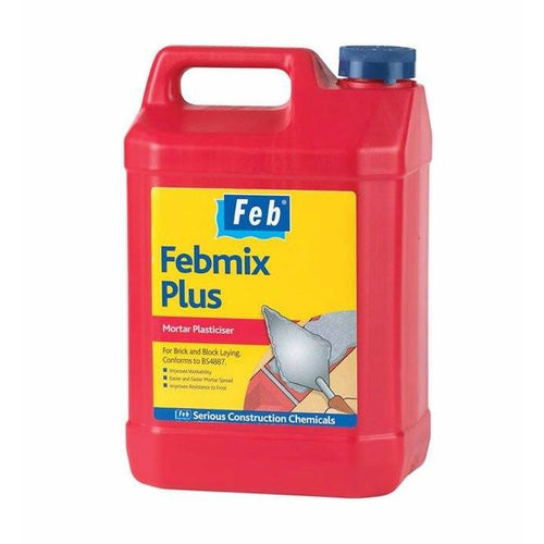 Febmix Plus Mortar Plasticiser 5ltr - Trade Angel